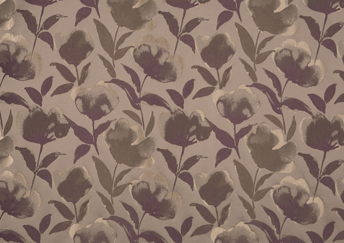 Lotus, Plum - Fabric Only - Image 3